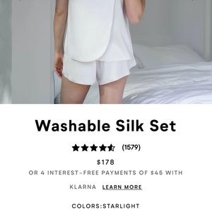 LUNYA washable silk top in Starlight